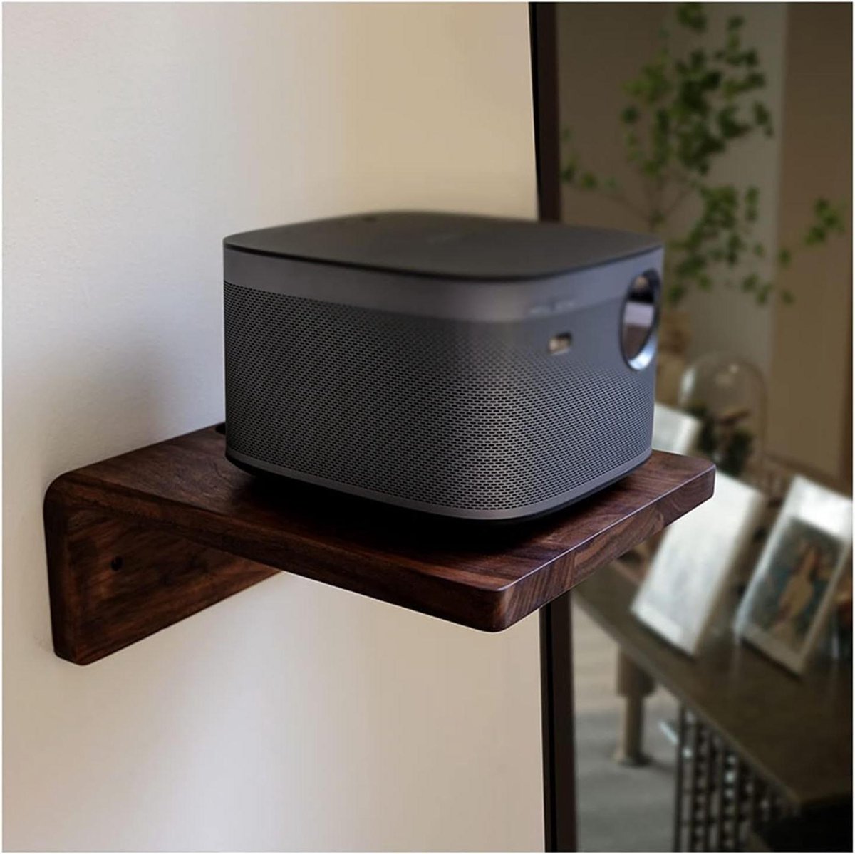 Projector Plank - Wandmontage Beugel - Thuisbioscoop Inrichten - Duurzaam Hout Ontwerp - 13x5.5 Inch - A
