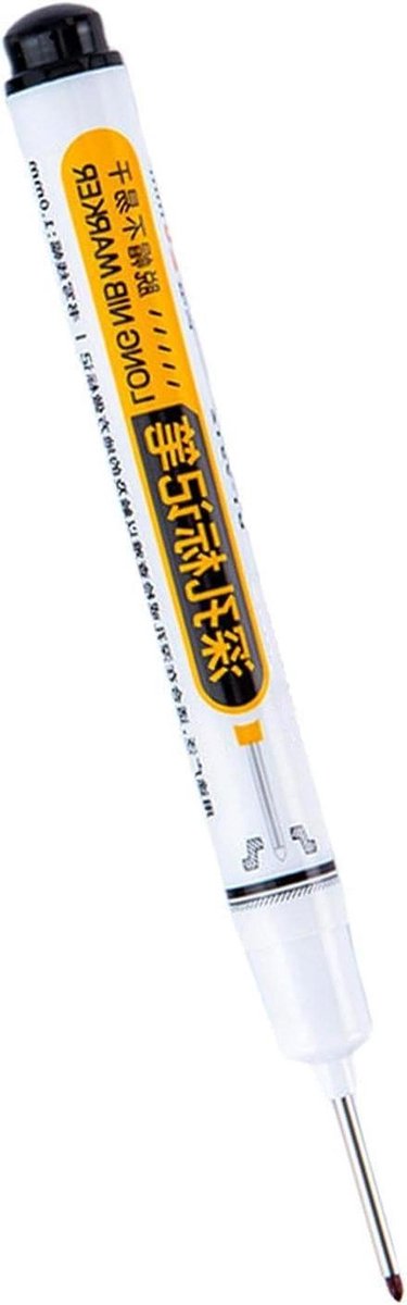 Diepe Gat Marker - Lange Punt Pen - Precisie Markeren - Waterbestendige Inkt - 15 x 2 x 2 cm