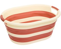 5Five Wasmand - 21L - rood - PP - opvouwbaar - 39 x 39 x 53 cm - flexibel