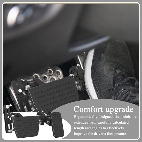 Pedaalverlenger Auto - Verstelbare Pedalen - Comfortabel Rijden - Voor Korte Bestuurders - 23 x 20 x 17 cm - Meerkleurig — afbeelding 5