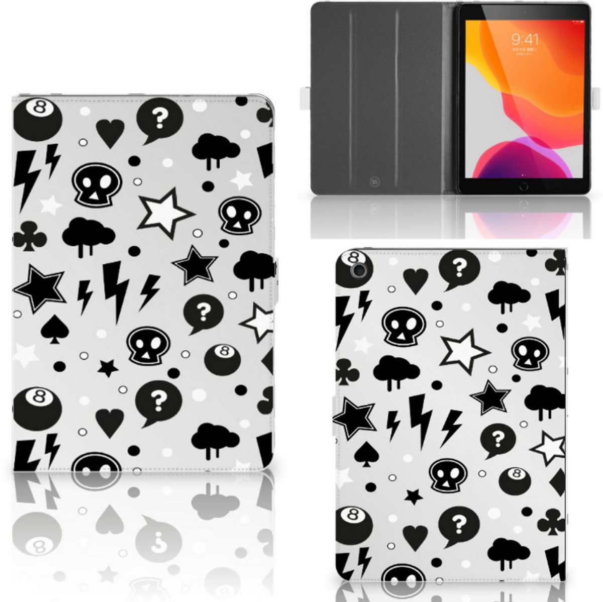 Tablettasje iPad 10.2 2019 | iPad 10.2 2020 | 10.2 2021 Silver Punk