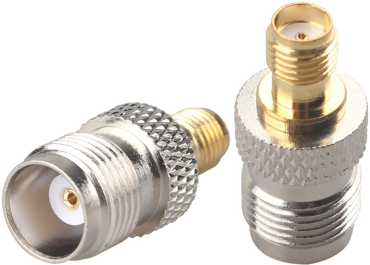Allecto - RF Coaxiale Adapter - SMA Female - TNC Female - Laag Verlies - Nikkel Plated Connector - CB Antenne Radio - 2G 3G 4G LTE Router - WiFi - ...