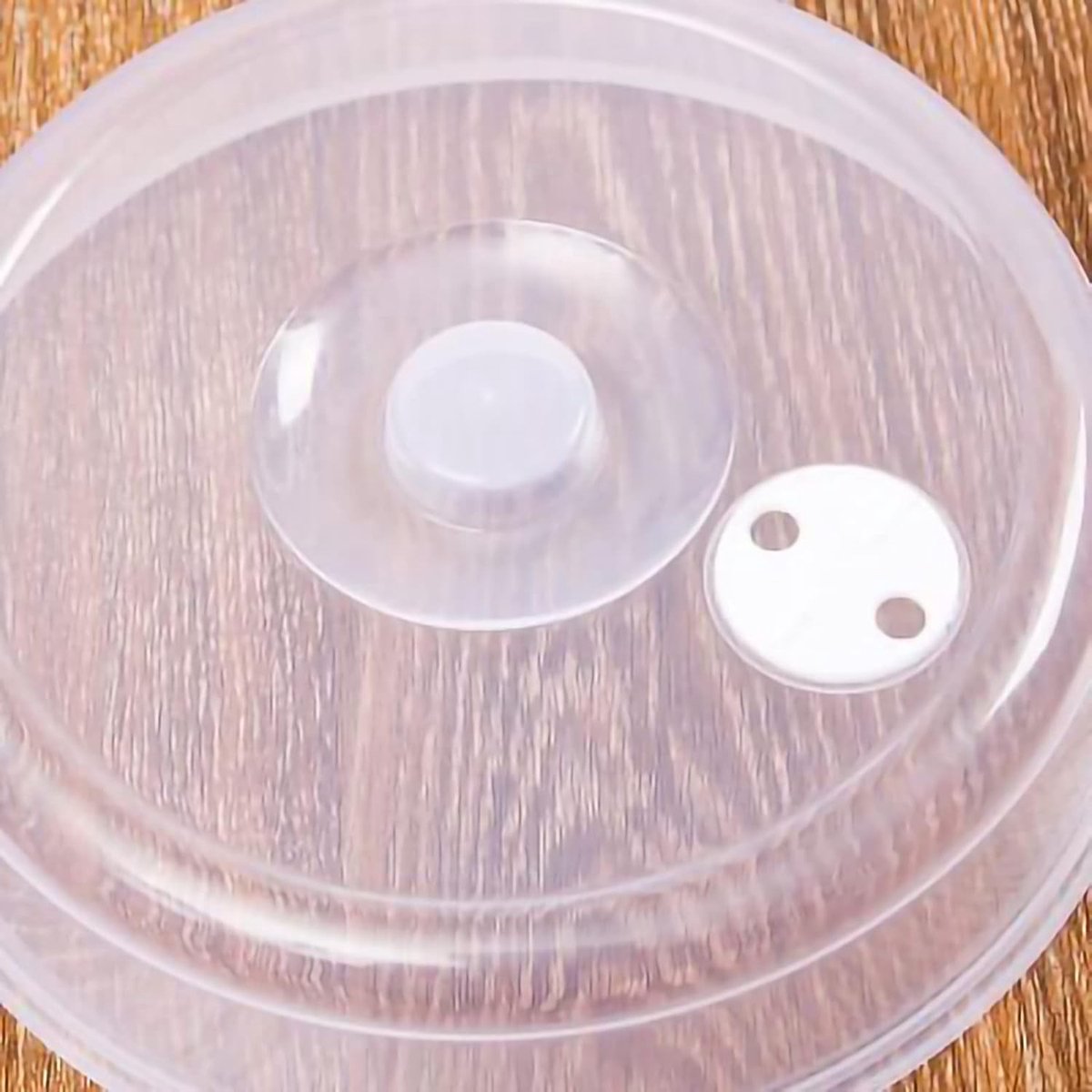 Allecto - Magnetrondeksel - Voedsel - Spatdeksel - Plastic - Deksel voor Magnetronvoedsel - Bescherming - Klein - Voedselbereiding - Transparant - ...