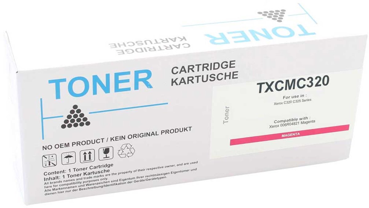 Xerox TXCMC320 - Toner Magenta - 1.800 pagina's - Huismerk Compatible - Geschikt voor Xerox C 320 Xerox C 320 dn Xerox C 320 dni Xerox C 325 Xerox C 325 dn Xerox C 325 dni
