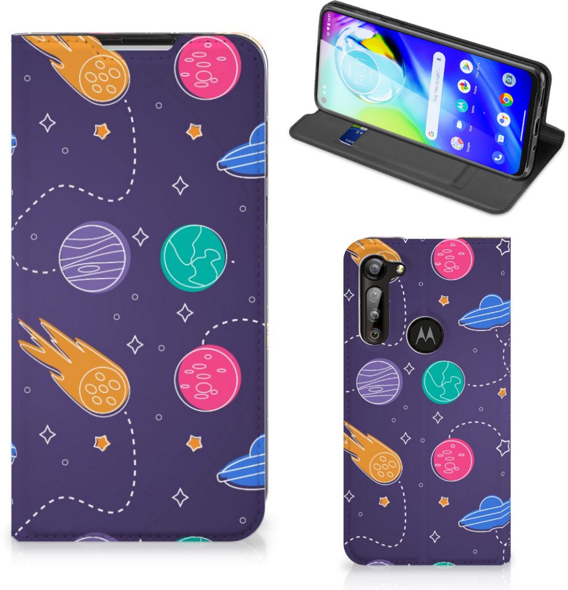 Motorola Moto G8 Power Hippe Standcase Space