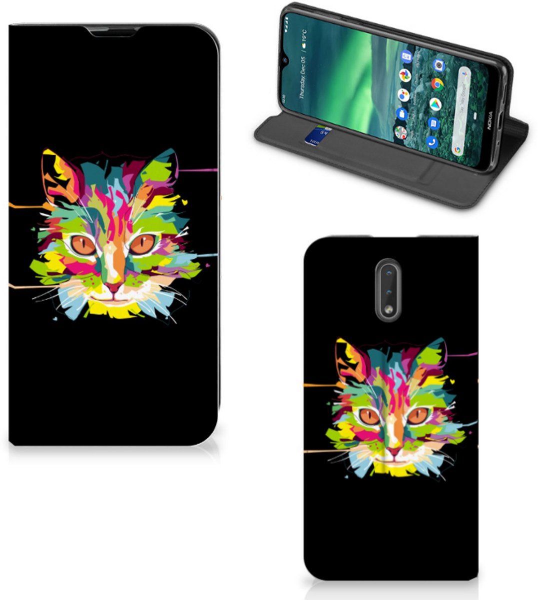 Nokia 2.3 Magnet Case Cat Color