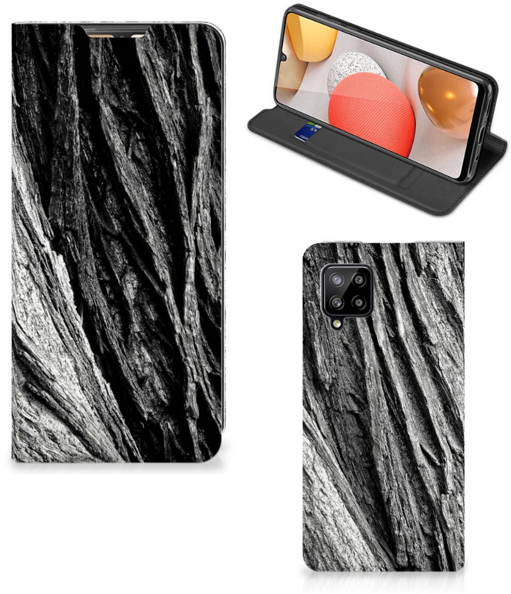Book Wallet Case Samsung Galaxy A42 Boomschors Grijs