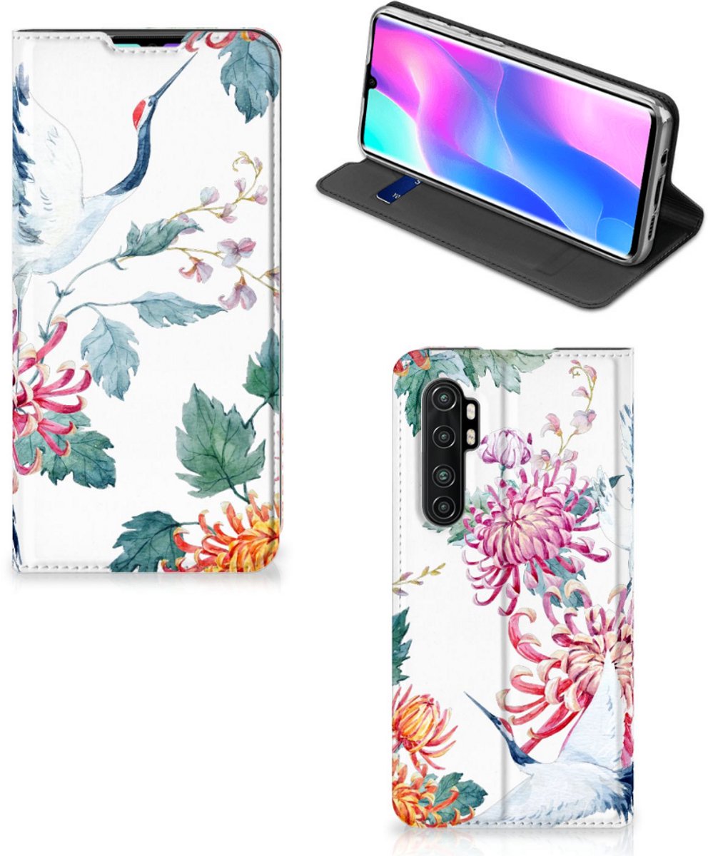 Xiaomi Mi Note 10 Lite Hoesje maken Bird Flowers