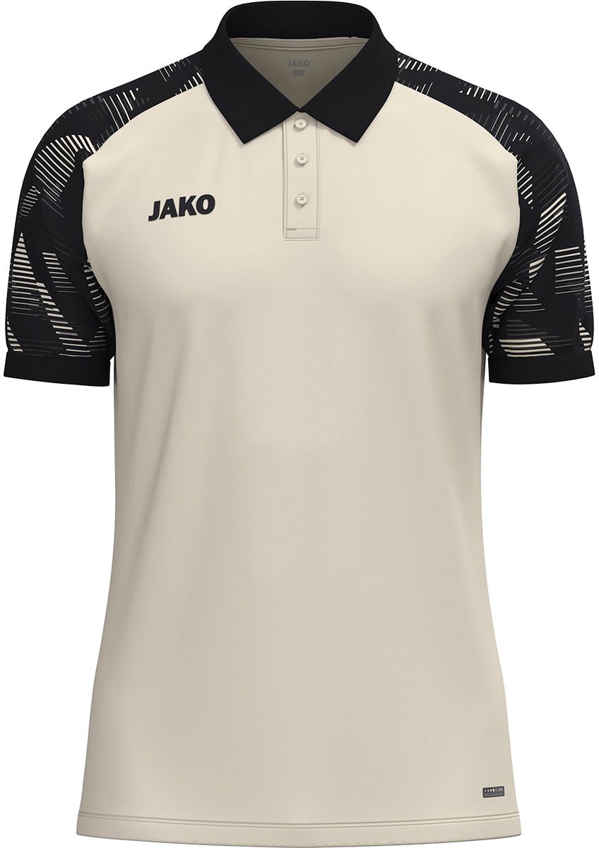 Jako Sonic Polo Kinderen - Off White / Zwart | Maat: 152