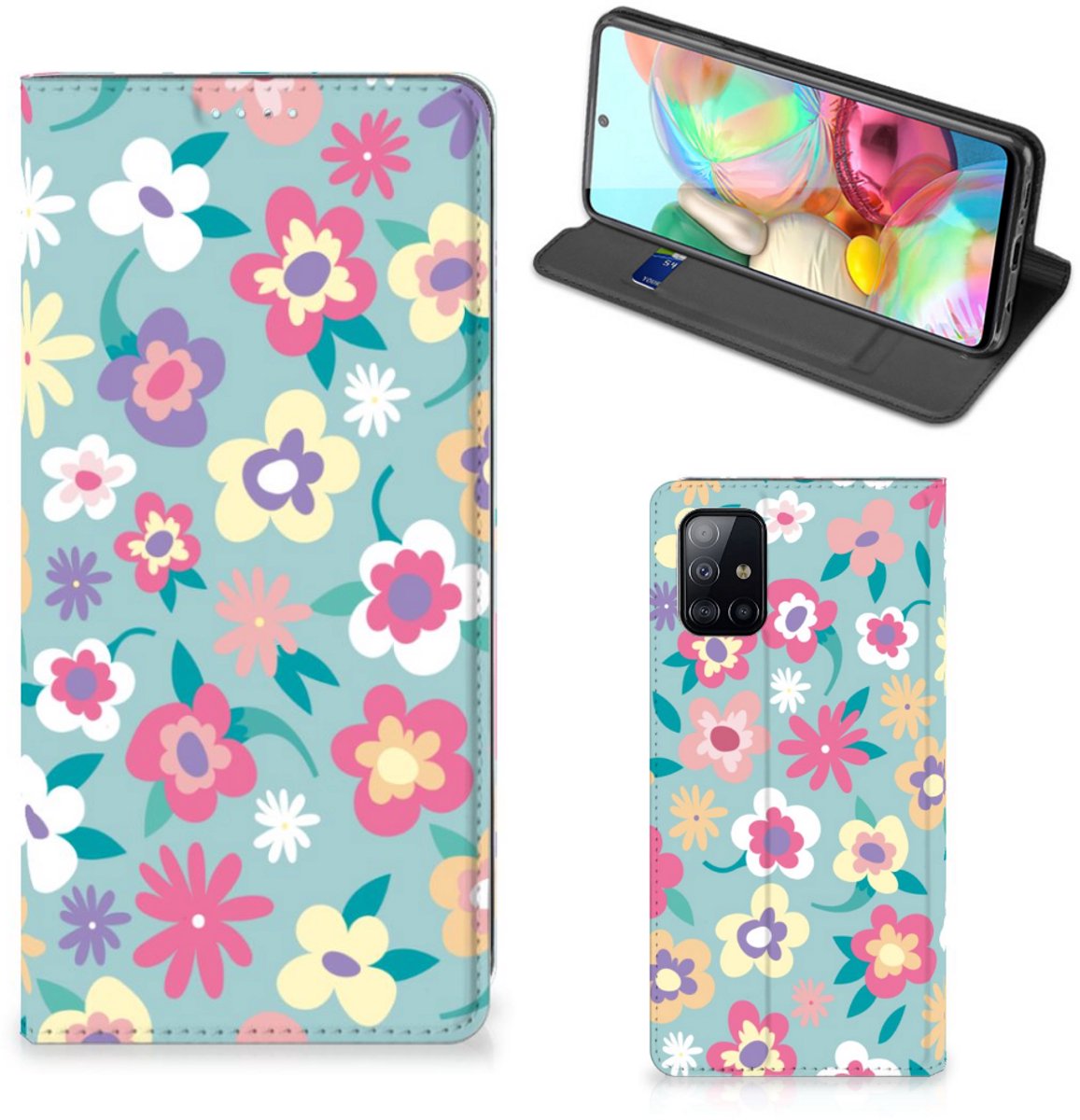 Samsung Galaxy A71 Smart Cover Flower Power