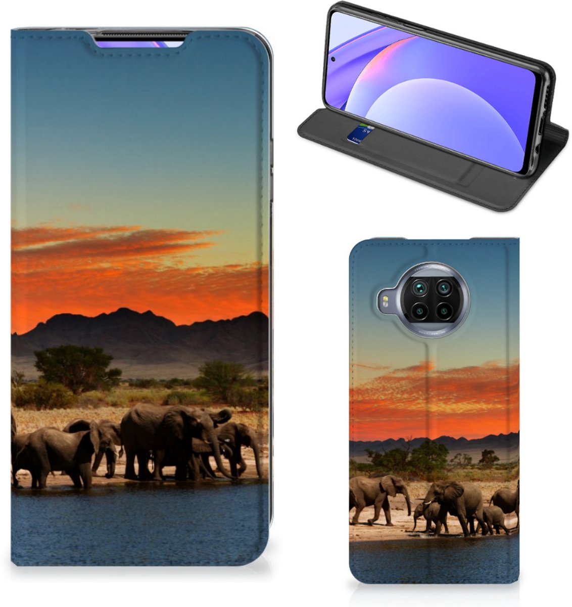 Xiaomi Mi 10T Lite Hoesje maken Olifanten