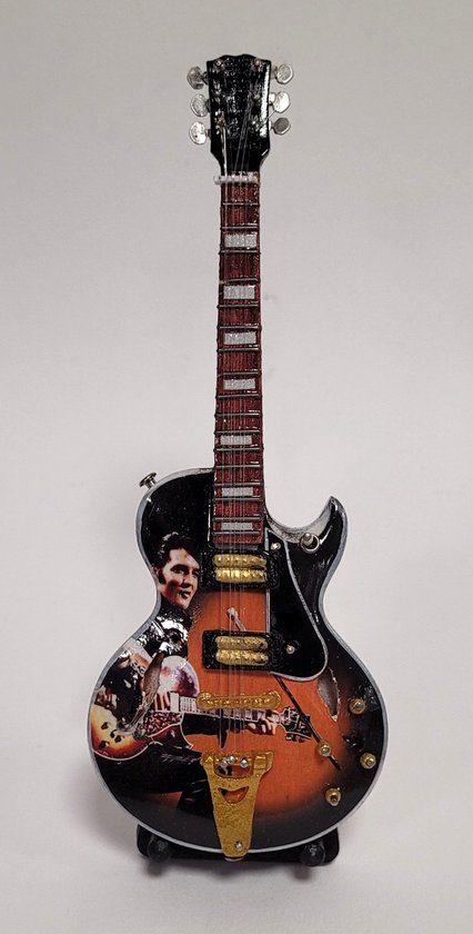 Elvis Presley foto Miniatuur Gitaar 15CM Miniature- Guitar-Mini -Guitar- Collectables-decoratie -gitaar-Gift--Kado- miniatuur- instrument-Cadeau-verjaardag