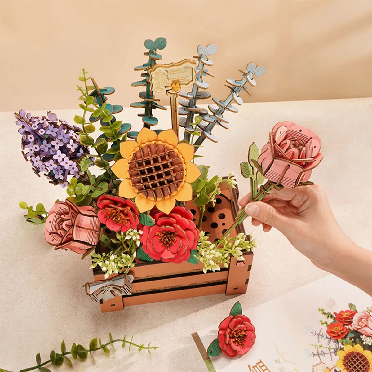 Wood Art - Wooden Bloom Box — cadeau in Hobby - foto 3
