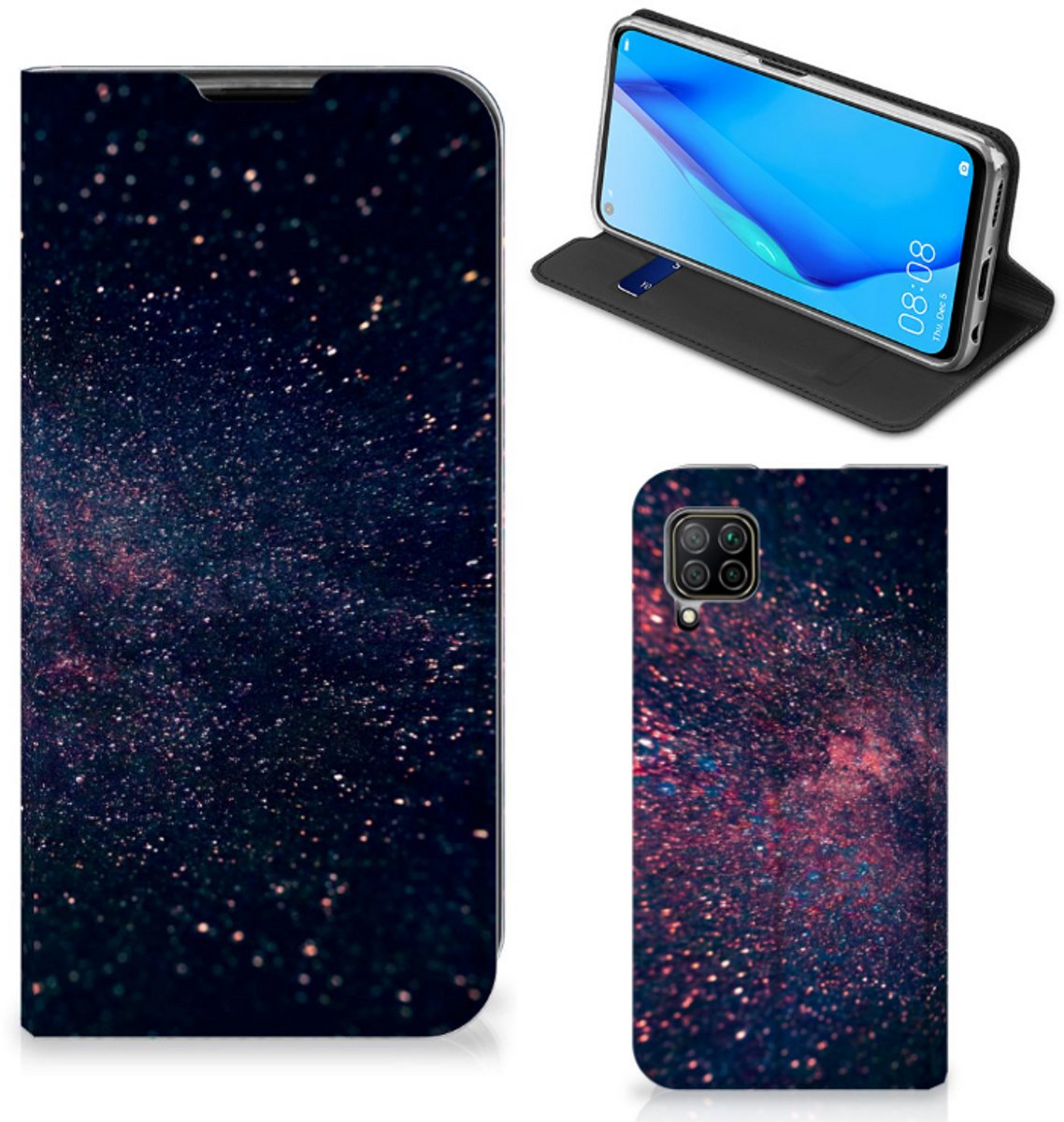 Huawei P40 Lite Stand Case Stars