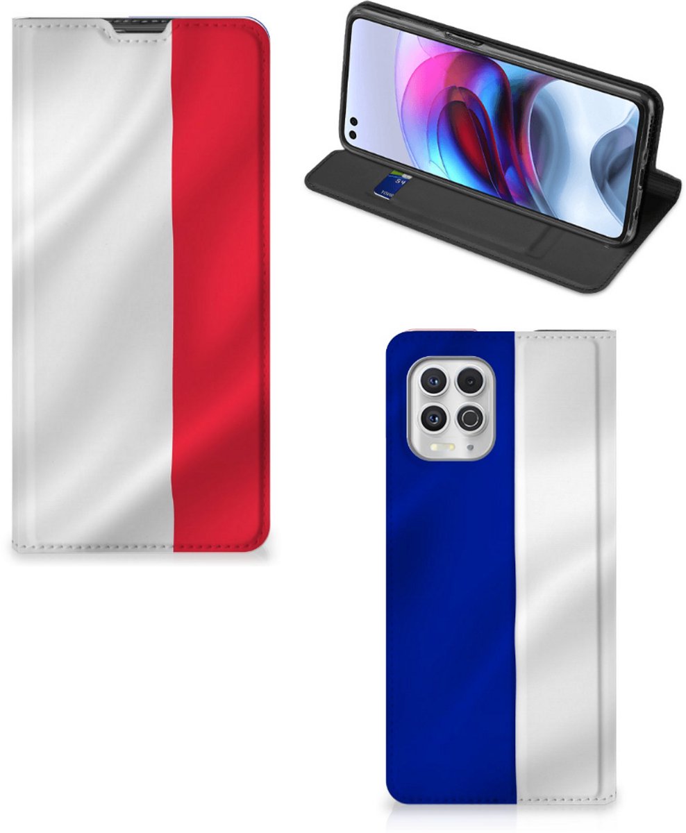 Book Case voor Motorola Moto G100 Standcase Frankrijk