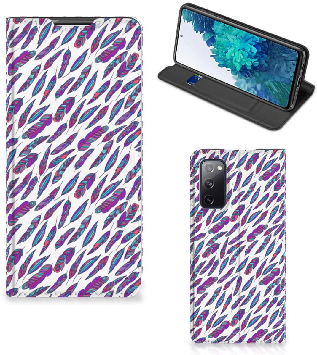 Samsung Galaxy S20 FE Hoesje met Magneet Feathers Color (kopie)