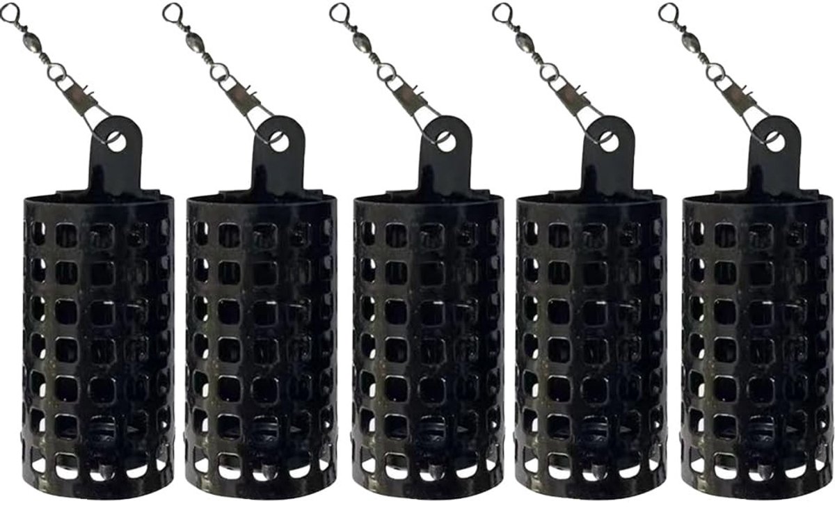 Dailygoods- Vissenkooi Ronde Metalen - Karper Feeder - 10g Gewicht - Duurzaam Ijzer - Anticorrosie - Met Wartel - Voederkooi