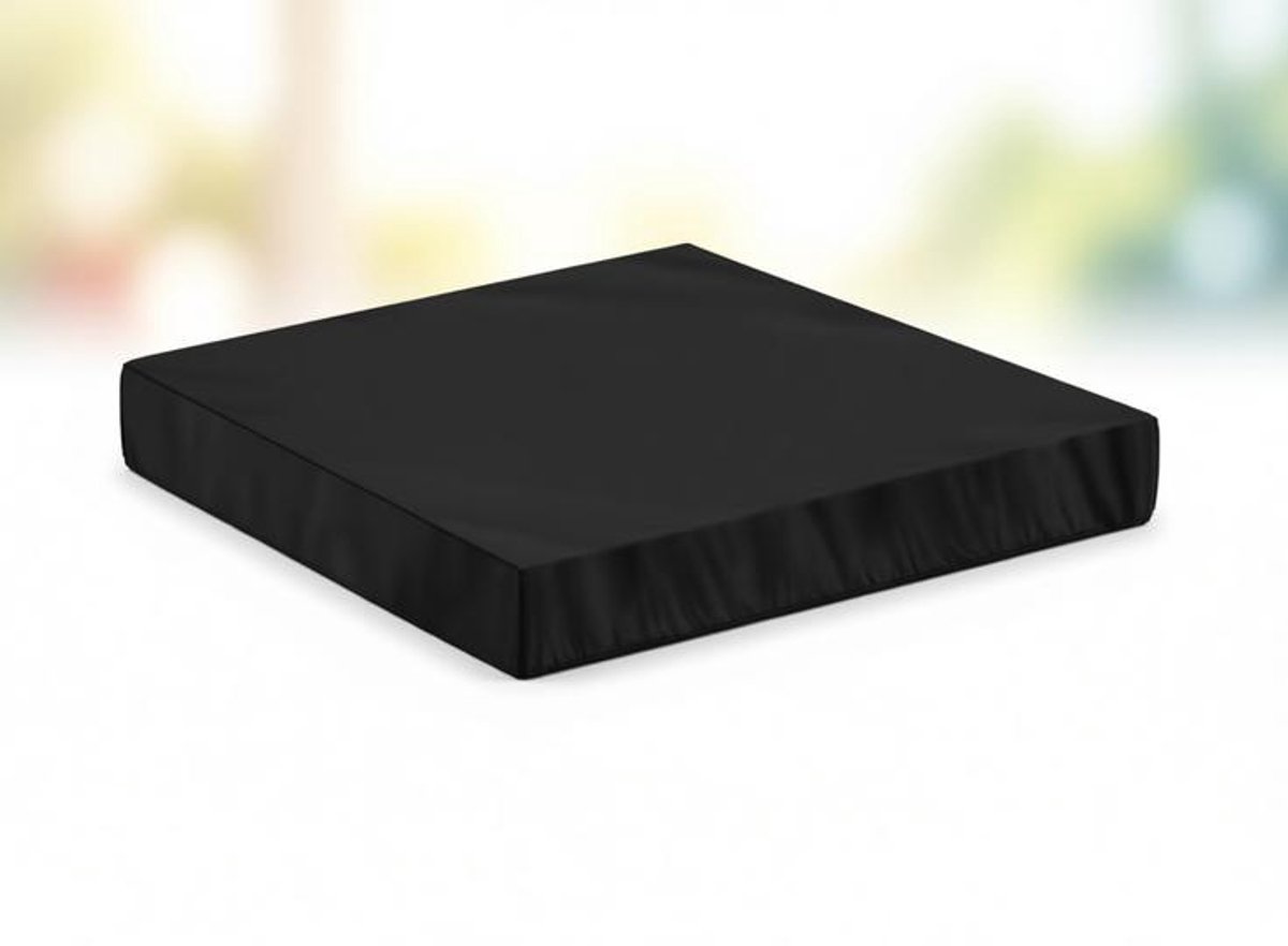 ElleMooi Zandbakafdekking 160x160x20 cm - Waterdicht Afdekzeil met Trekkoord - 420D Oxford-Stof - Winddicht - Zwart