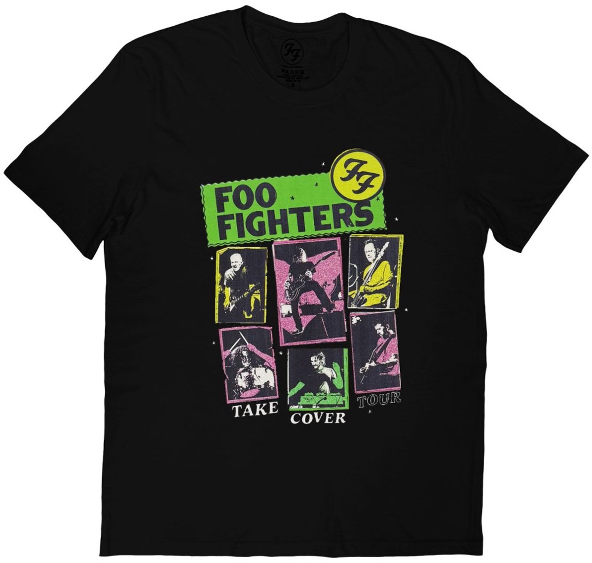 Foo Fighters - Take Cover Tour Heren Tshirt - 2XL - Zwart