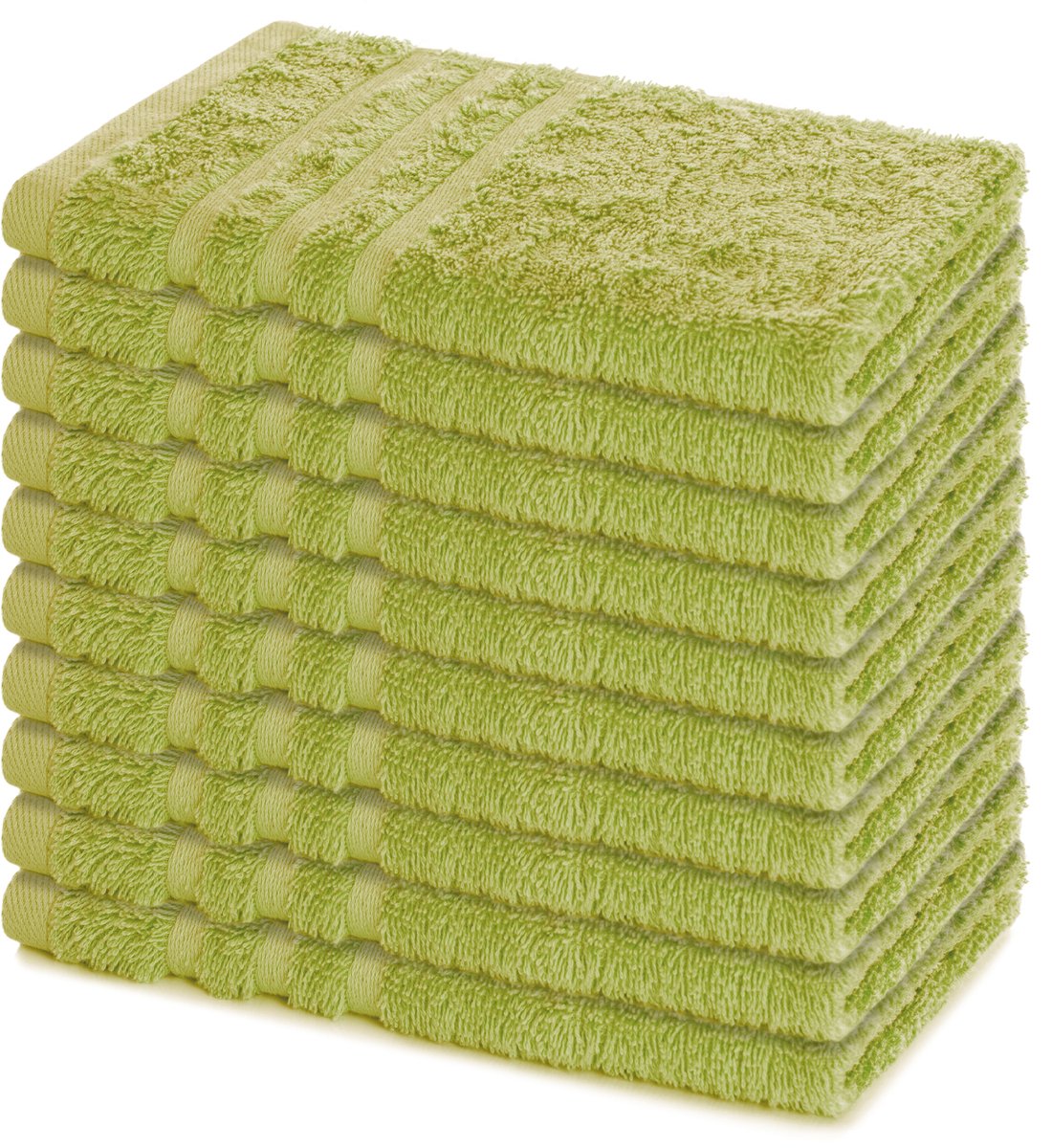 Lavea® Set van 10 handdoeken 30x50 cm, 100% katoen – Zacht en absorberend – Voor thuis, ho