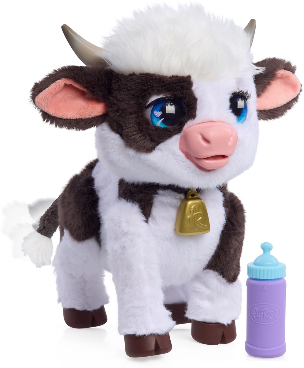 FurReal Riley de Koe - Interactieve pluchen knuffel