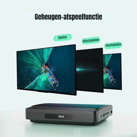 QIN® DVD Speler met HDMI - Externe Dvd Speler - Blu Ray Spelers - Zwart - 16cm x 14cm x 3cm van qin — afbeelding 4