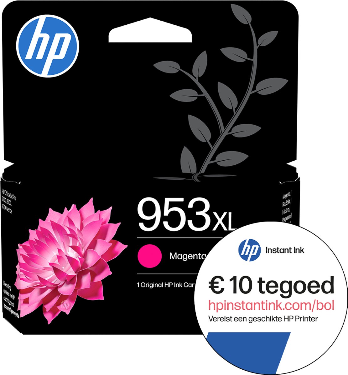 HP 953XL - Inktcartridge - Origineel - Magenta + Instant Ink tegoed