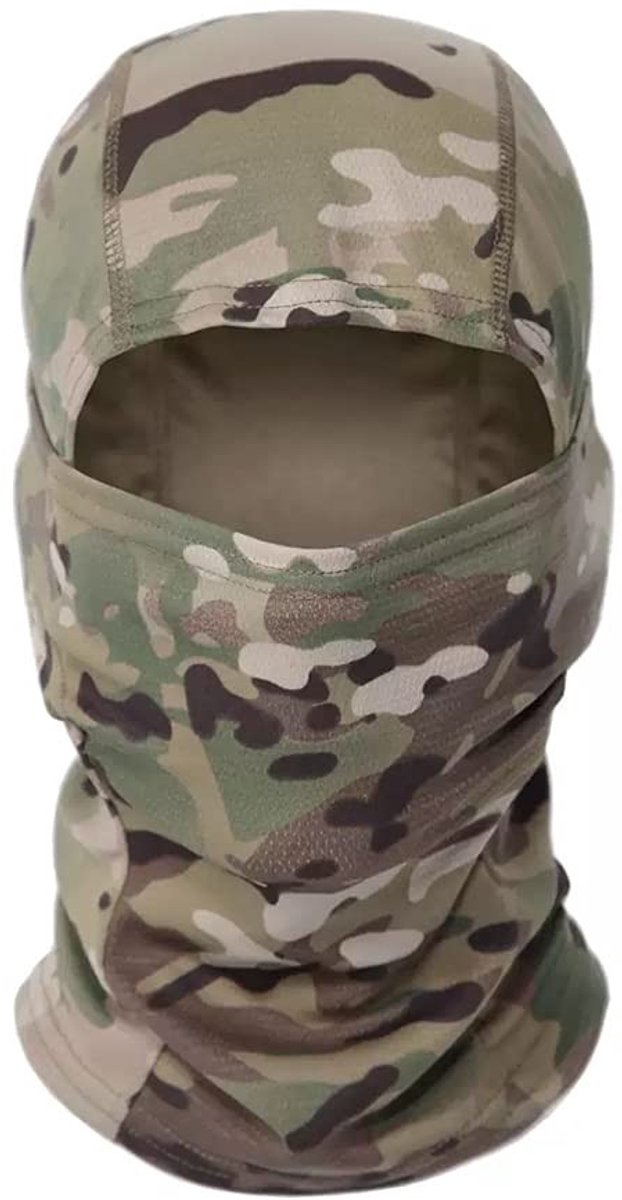 Dailygoods- Bivakmuts Camouflage - Ademend - Winddicht - Hypoallergeen - Elastische Tailleband - Voor Outdoor/Motorfiets - Balaclava