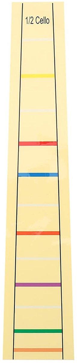 Dailygoods- Vingergids Praktisch Oefenhulpmiddel - Fretboard Sticker - Vingerpositie Marker - Cello Accessoire - Geschikt voor 1/2, 1/4, 3/4 Maten - Verwijderbaar zonder Beschadiging