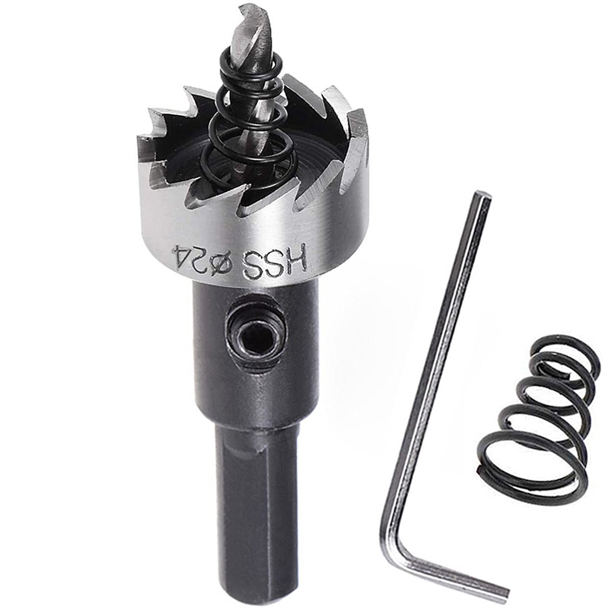 Dailygoods- Gatzaag Hoge Snelheid - Heavy Duty Boor - HSS/Carbide - Gatmaat 24mm - Openingsdiepte 15mm - Schokbestendig en Slijtvast
