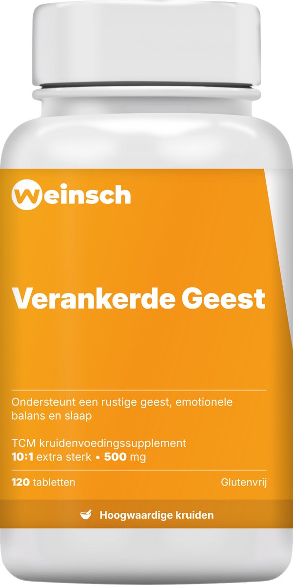 Weinsch Verankerde Geest (An Shen Ding Zhi Pian) | 10:1 extra sterk | 500mg | 120 tabletten
