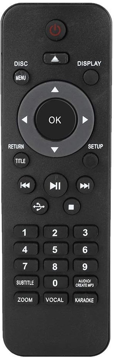 Dailygoods - Universele DVD-afstandsbediening - Vervanging voor DVP5982C1 - Zwart - Geschikt voor diverse modellen - Gebruiksvriendelijk - Meer dan 8...