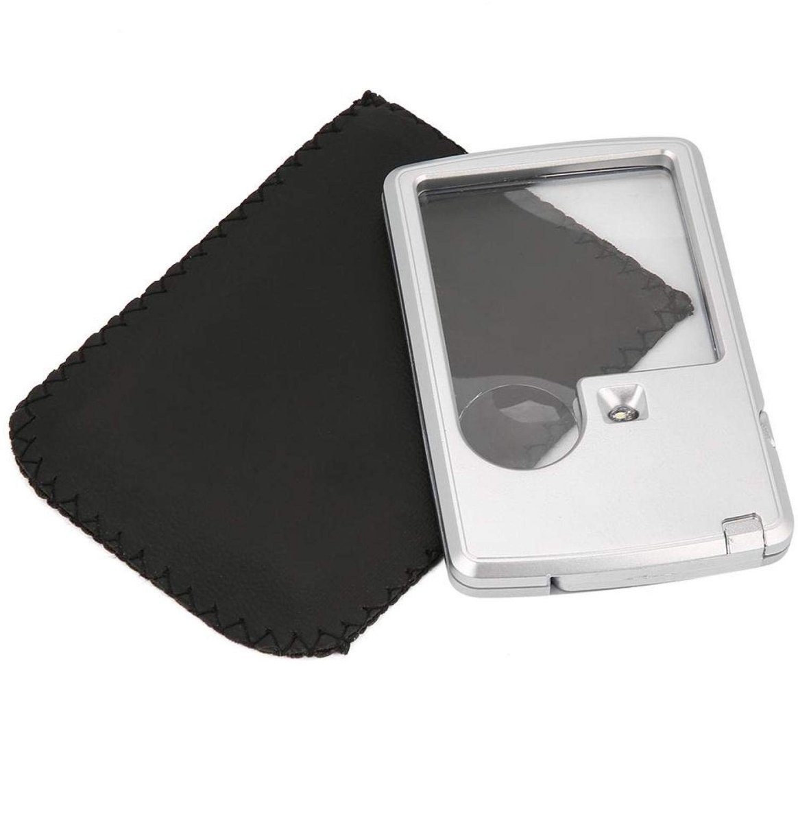Dailygoods - Vergrootglas met LED Licht en Lederen Tas