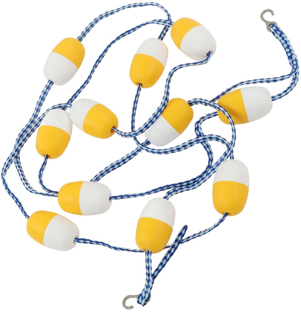Dailygoods- Zwembadlijnverdelertouw 5m - Magnetisch - PVC - Drijverdiameter 7cm - Veiligheid - Gewicht 700g - Zwembadlijn