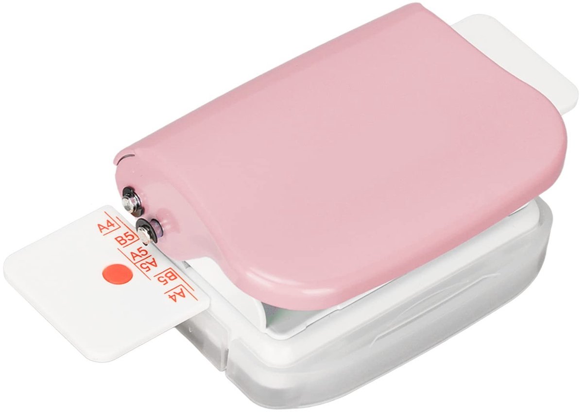 Dailygoods- Inbindmachine Mini - 5 Vellen Ponsen - 6-gaats Perforator - Geschikt voor B5/A5 - Duurzaam Materiaal - Hoge Nauwkeurigheid - Boekbindmachine