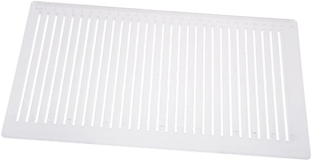 Dailygoods- Tekenliniaal Slijtvaste Kunststof - Transparante Liniaal - 30 cm - Lichtgewicht - Praktisch - Geschikt voor School en Kantoor