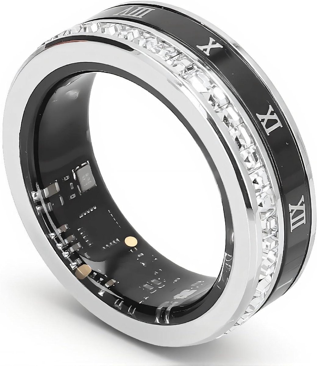 Slimme Ring - Fitness Tracker - Dagelijkse Activiteit - IP68 Waterdicht - 18mAh Batterij - Zilver
