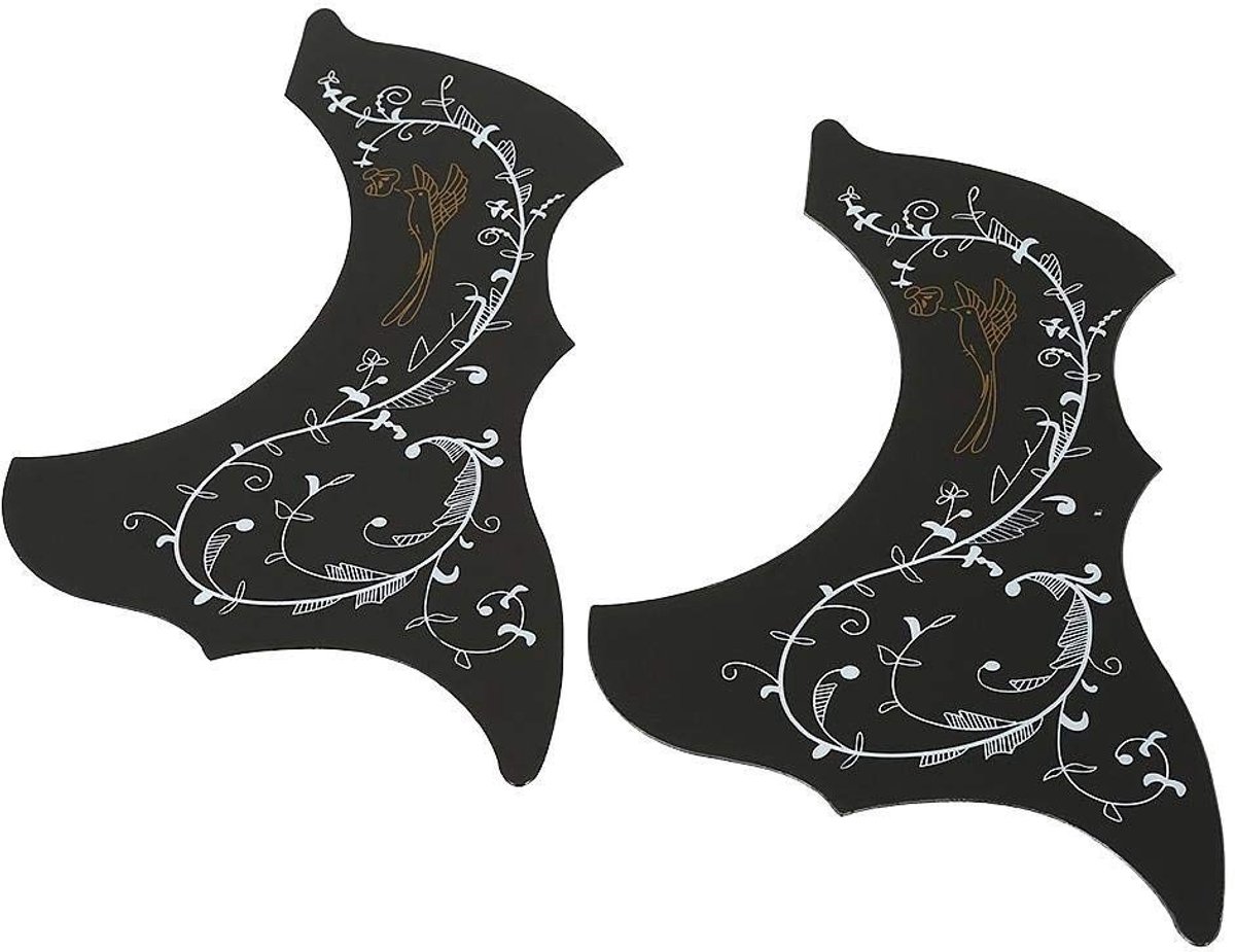Dailygoods- Pickguard 2 Stuks - Zelfklevend - Krasbestendig - Decoratie - Geschikt voor 41 Inch Gitaar - Duurzaam oppervlak - Gitaarbescherming