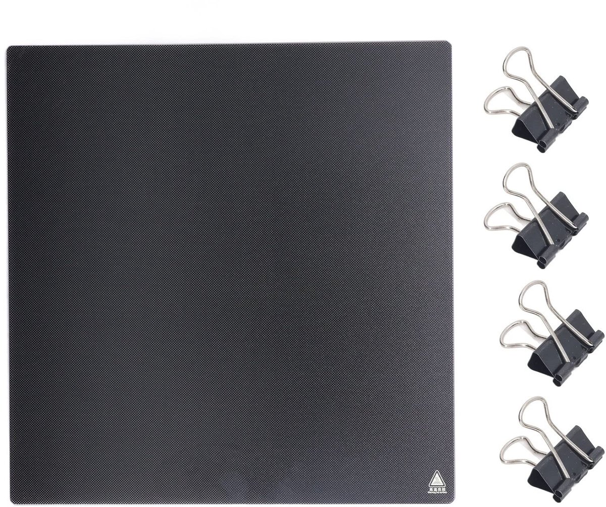 Dailygoods- Glasplaat Hittebestendig tot 400°C - 3D-Printer Platform - Gehard Glas - Microporeuze Coating - Compatibel met CR10 V2 - Hoge Betrouwbaarheid - Bouwplaat