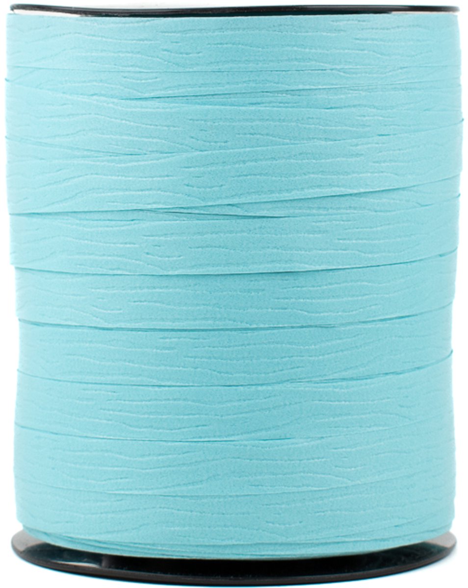 Krullint - 10 mm x 250 m - blauw - paperlook