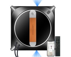 LIECTROUX YW910 Robot Ramenwasser - Dubbele Watersproeier 100ml - 3000Pa Zuigkracht - Raamreiniger met App en Afstandsbediening - Voor Ramen, Spiegels en Tegels