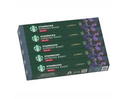 Starbucks Espresso Roast Decaf - Multipack - 50 (5x10) Koffiecups Compatibel met Nespresso Coffee Machine