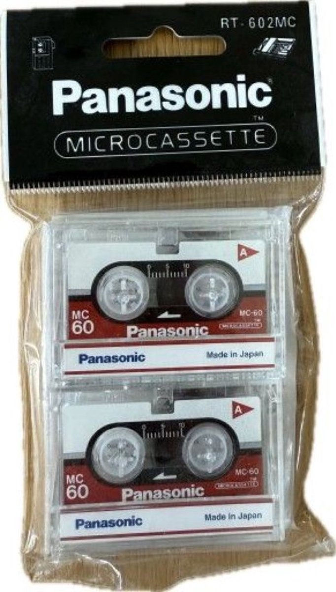 Panasonic 2x Microcassette voor Voicerecorders - RT-602MC