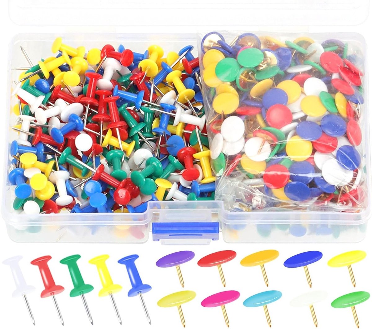 Kleurige Duimspelden, Papierclips en Jumbo Papierklemmen voor Kantoor en Schoolgebruik