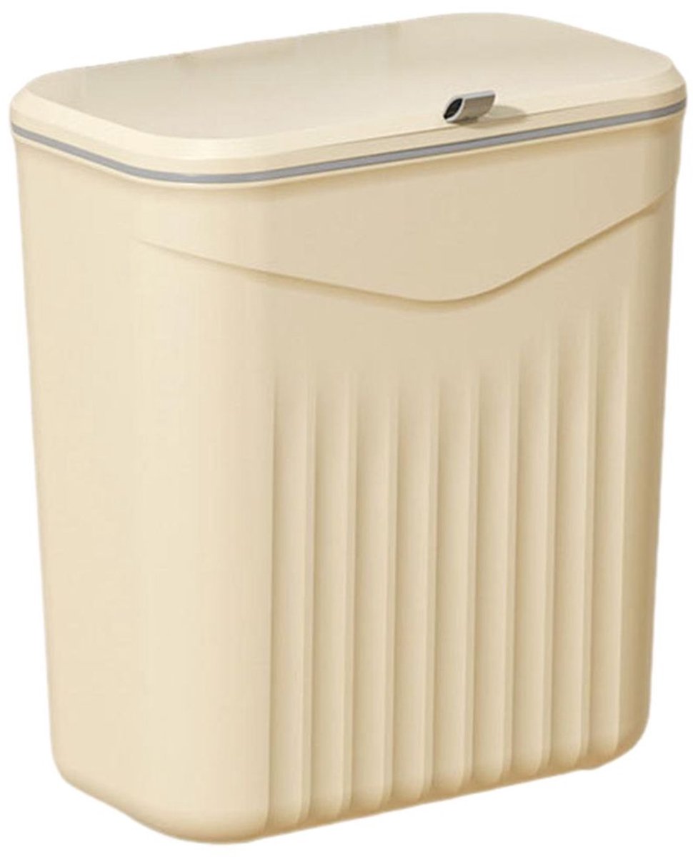 Keukencompostbakken met deksel, wandprullenbakken, badkamer- en keukenprullenbakken, prullenbakken die aan het aanrecht of onder de gootsteen kunnen worden gehangen.