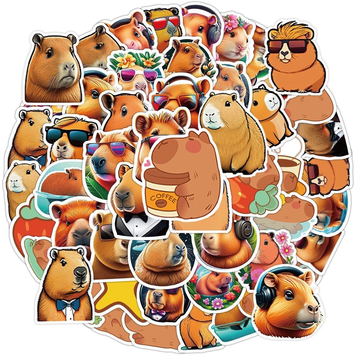 BRENZOOS- Stickers 100 Stuks - Waterdichte Stickers - Creatieve Graffiti-Stickers - Schattige Stickers - Decoratieve Stickers - PVC Materiaal - Decoratiestickers