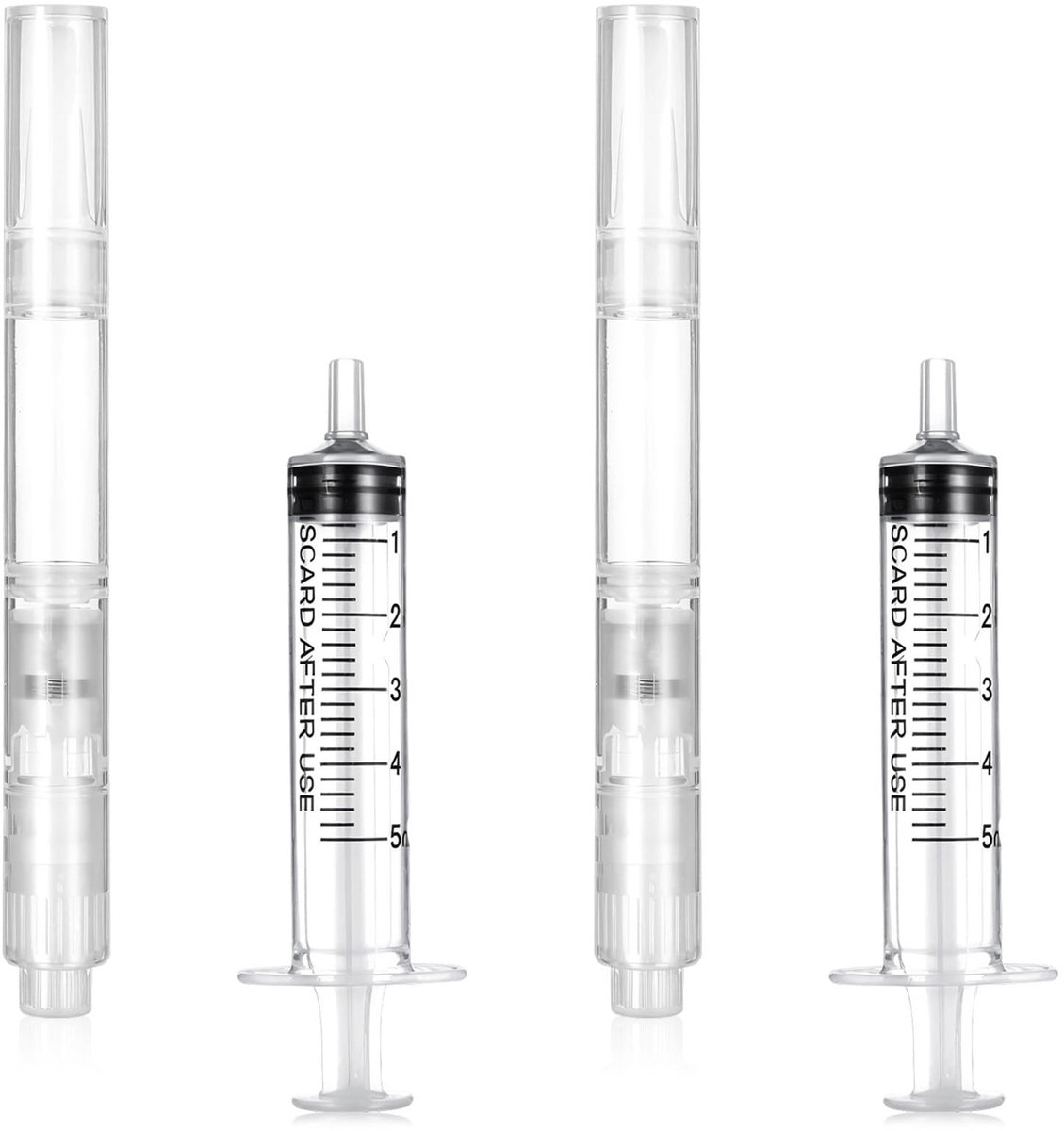 BRENZOOS- Lakstiften Set - 4 x Navulbare Reparatiestiften - 2 x Penseelstiften - 2 x Verfspuiten - 3 ml - Kunststof Materiaal - Reparatiepen