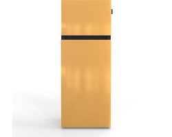NUNKI MEDIUM-AAMB / Amber Diamond Gold Design Koel-vriescombinatie - 206L - E-label - Volledig in kleur