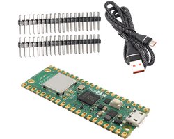 Raspberry Pi Pico 2 W kit : bordje - headers - USB-kabel
