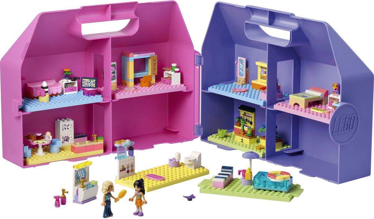 LEGO Friends Creatieve Poppenhuiskoffer Poppenhuis met Poppetjes Speelgoed voor Kinderen 42697 — afbeelding 7